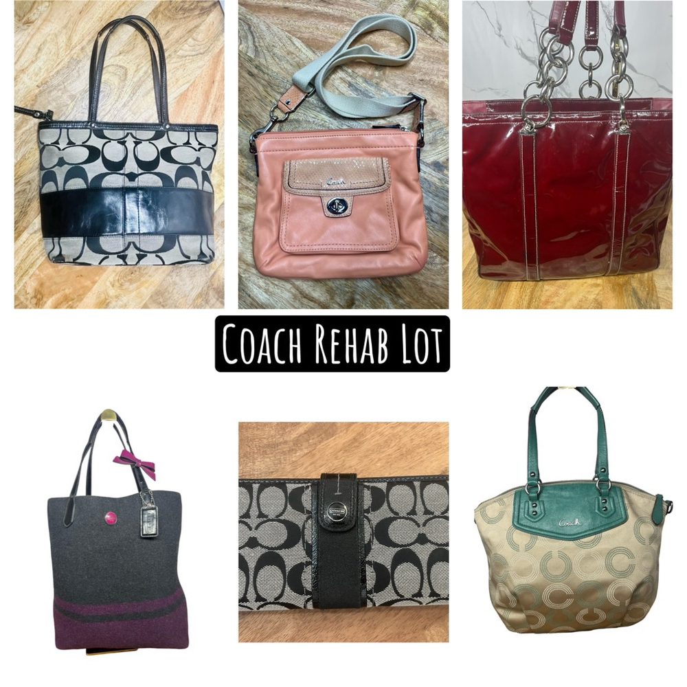 Coach Rehab Lot | 6 Pieces (5 Bags + 1 Wallet) | Vintage & Signature